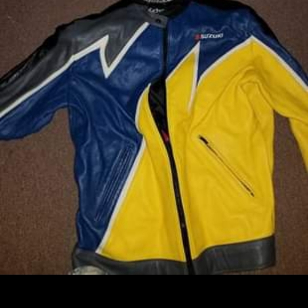 Leather rideing jacket